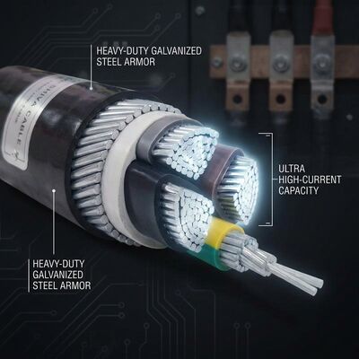 चीन ABC 4x35mm2 UV Stabilized PVC Insulated Aerial Bundled Cable Overhead 0.6/1kV IEC60502 देने वाला