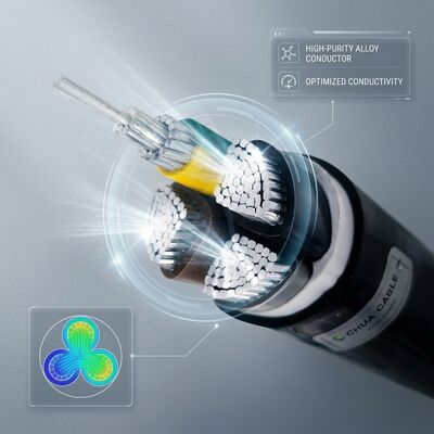 NYY 4x25mm2 PVC Insulated Cable 90C High Temperature Underground 0.6/1kV IEC60502 Power Wire देने वाला