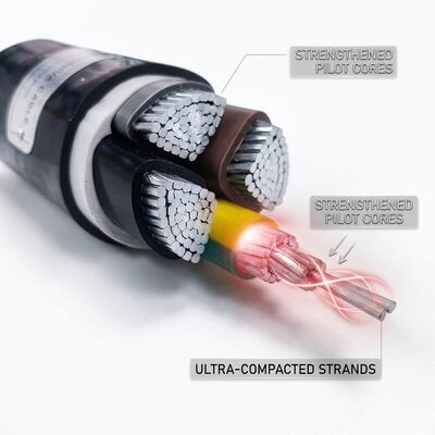 NYY 1x120mm2 PVC Insulated Single Core Cable 90C Power Station 0.6/1kV IEC60502 देने वाला