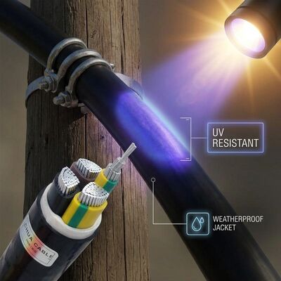 NYM 3x2.5mm2 UV Resistant PVC Insulated Cable Outdoor Lighting 450/750V IEC60228 देने वाला