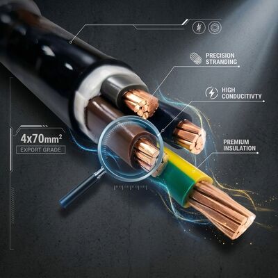 LSZH 3x2.5mm2 PVC Insulated Building Cable Low Smoke Zero Halogen Flame Retardant 450/750V देने वाला