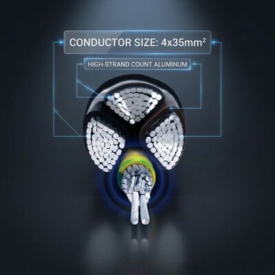 N2XCH 4x25mm2 LSZH PVC Insulated Cable Low Smoke Zero Halogen 0.6/1kV IEC60502 देने वाला