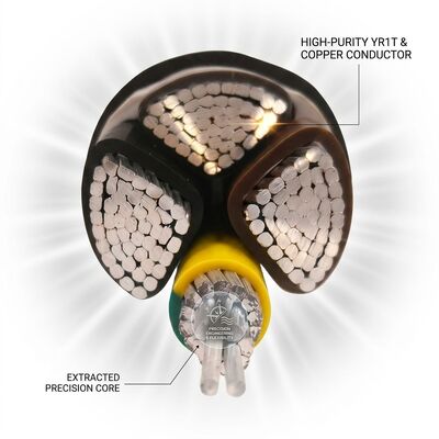 LSZH 7x1.5mm2 PVC Insulated Control Cable Halogen Free Subway 450/750V IEC60228 देने वाला