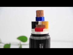 6.35/11kV 3 कोर N2XSY PVC XLPE विद्युत केबल गोलाकार कंडक्टर